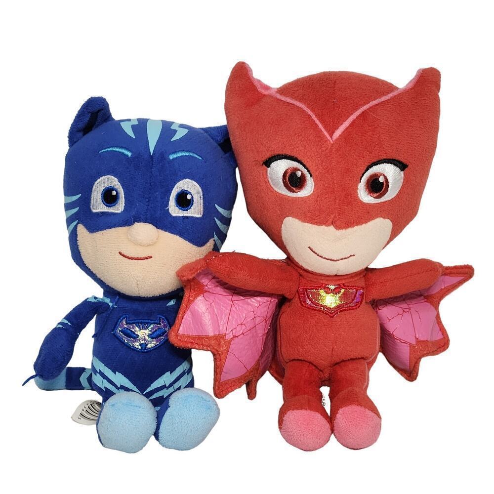 Pj Masks Just Play Blue Connor Cat Boy
& Amaya Red Owlette Stuffed Plush